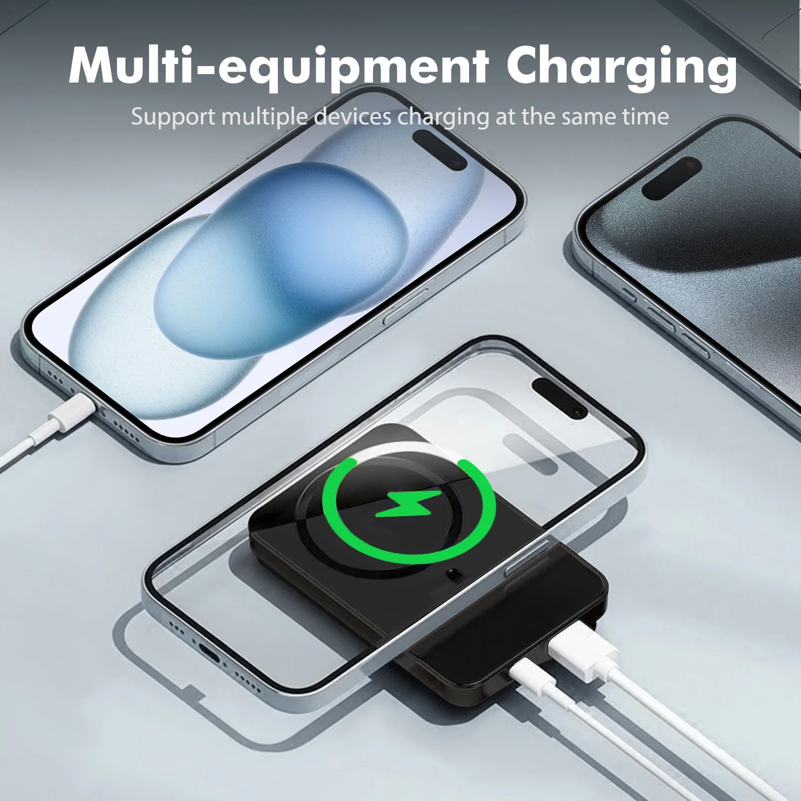 Magnetic Wireless Power Bank — 10,000mAh, 22.5W Fast Charge & LED Display