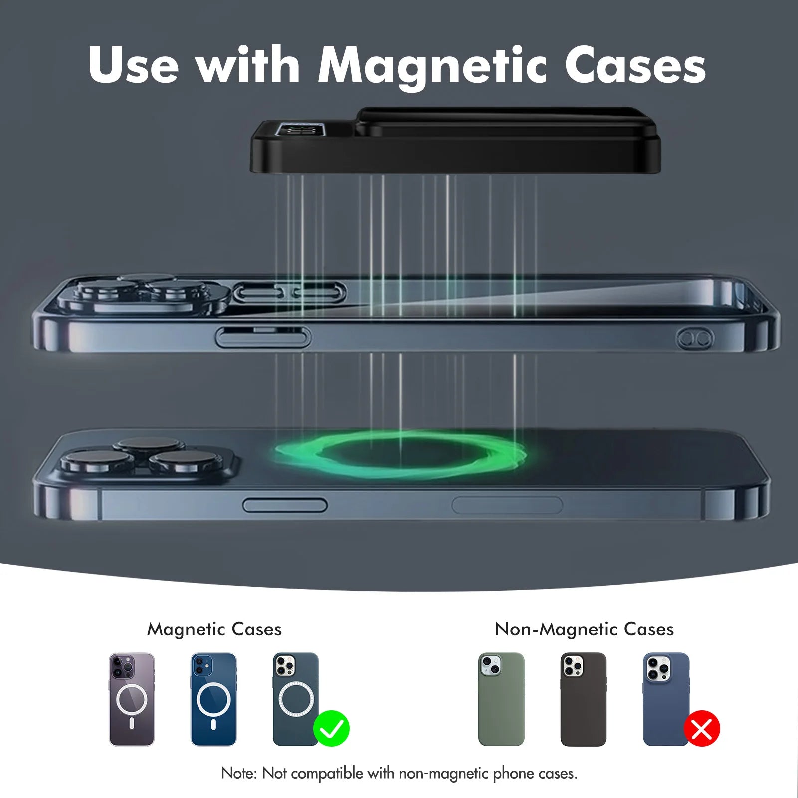 Magnetic Wireless Power Bank — 10,000mAh, 22.5W Fast Charge & LED Display